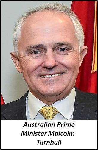 Australian PM Malcolm Turnbull