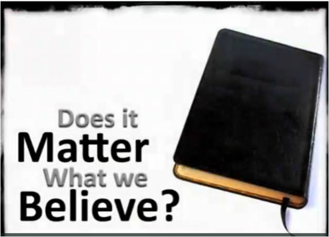 Does it Matter What we Believe?