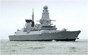 HMS Duncan deployed to the Gulf