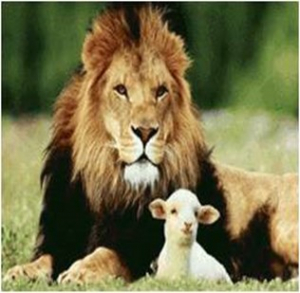The Lion and the Lamb will lie down together