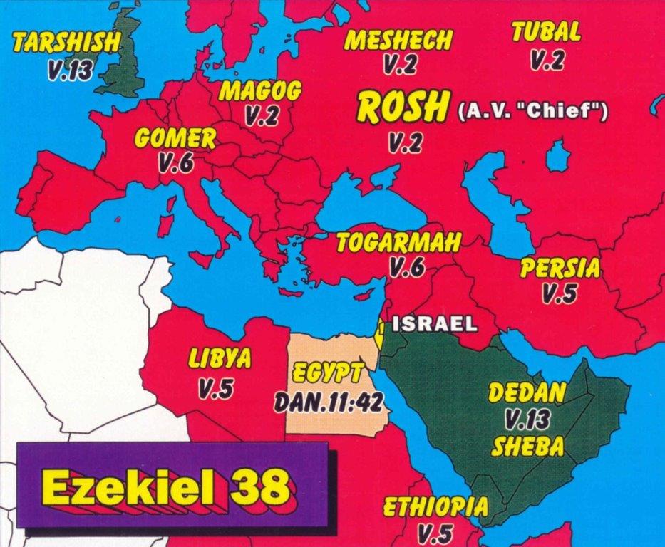 Ezekiel 38 Map of Nations