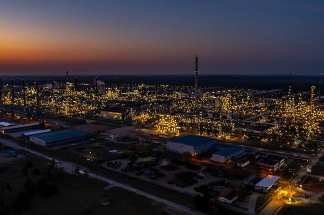 The PCK oil refinery, which is majority owned by Russian energy company Rosneft 