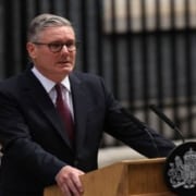 Britain’s Prime Minister Keir Starmer announces resignation